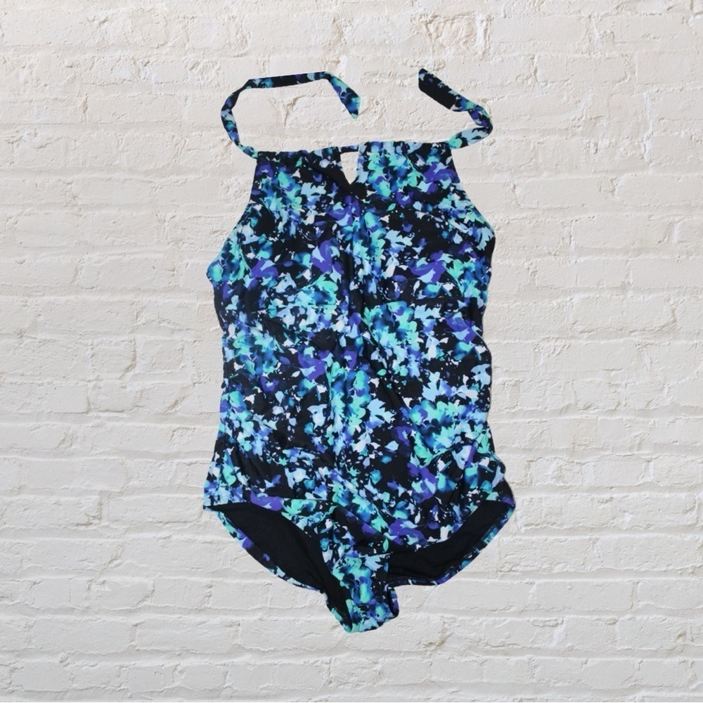 Speedo High Neck Keyhole Halter